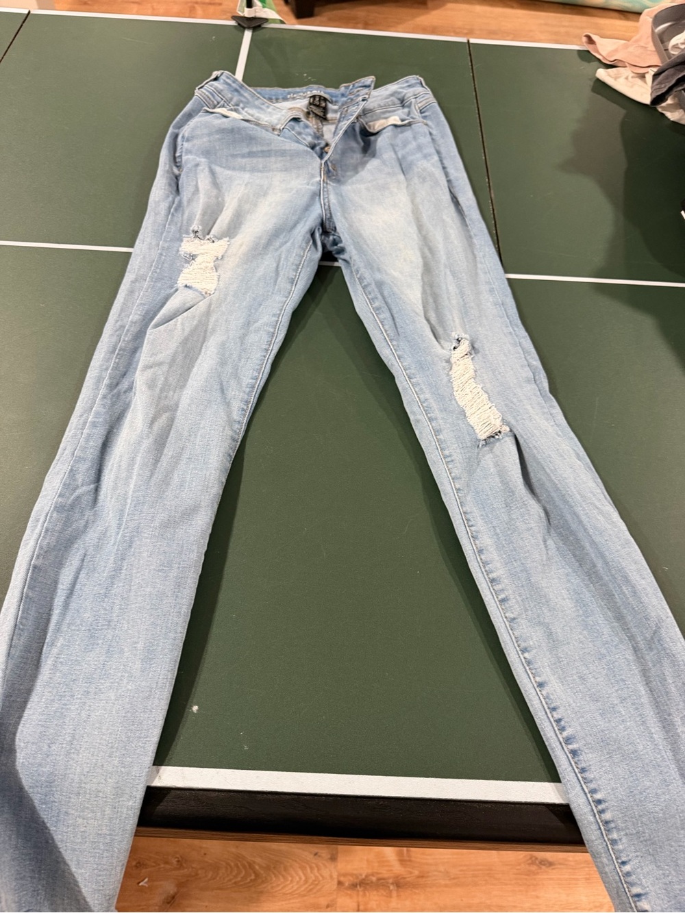 Rewash Light Blue Distressed Skinny Jeans